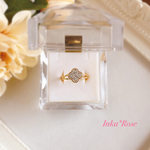 【送料無料】スワロフスキー✨Petite cloverリング💍✨グルーデコ　ゴールド