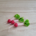 1/6サイズミニチュア野菜　赤かぶ