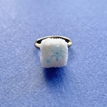 雪の結晶の角砂糖リング