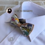 蝶ネクタイ∞リバティ×グログランリボン（サファリ）