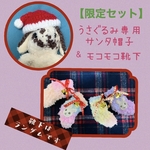 【限定セット】うさぐるみ🐰専用🎅サンタ帽子&靴下セット