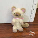 ミニチュア モールアート  ヒマラヤン 猫 モールベア**Tamu bear 