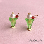 メロンクリームソーダ ピアス♡イヤリング