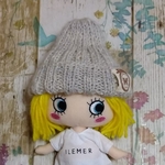 イーマリーOF＊ニット帽♪蝶柄のタグ