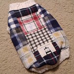 ご依頼品【胸４２】ブルックナー柄キルトタンク（青）