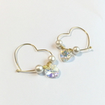ハートフープpierce*オーロラ*