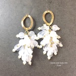 2pcs★snow chandelier charm（スノーカラービジュー ボリュームチャーム）