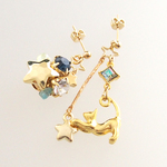 【受注制作】星遊びねこのピアス