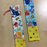 布  箸袋  ジンベイザメといろいろ柄  2枚セット  大人用も可能！歯ブラシ入れにも✨
