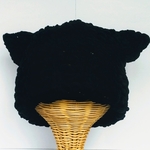 黒猫耳ニット帽