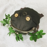 カエルちゃんがまぐち　スマホポーチ
