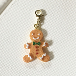🎄クリスマス🎁マスク・ファスナーチャーム　アイシングクッキージンジャーマン