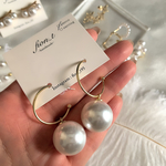 Big pearl ピアス