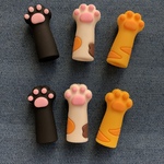 1鉛筆キャップ6点セット　猫ちゃんの手　ねこ