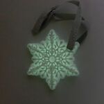 夜光★雪の結晶のオーナメント