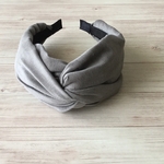 クロスターバン型カチューシャ（コーデュロイ・ミルクココア）