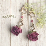 ミニ薔薇16pp＊イヤリング／ピアス 
