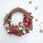 +*;:*Christmas*:;*+   クリスマスリース    プリザーブドフラワーリース
