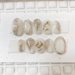 No.22…クリアホワイト　ニュアンスネイル