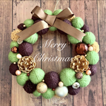 送料無料クリスマスリース♡ニットリース♡