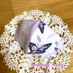 受注販売　蝶々柄　和柄　大人用立体マスク