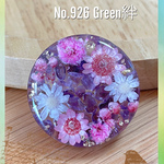 No.926レジン  花 アメジスト ヘアゴム ポニーフック ブローチ
