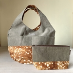  【現品限り】Bambi＊ころんとbag/ポーチ　帆布