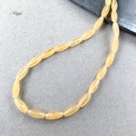イエローカルサイト 縦長ライス12×5mm 天然石パーツ