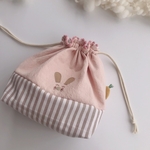 うさぎさんのお弁当袋🐰ピンク