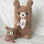 m様オーダー　ふわふわブラウンうさぎさんセット🐰