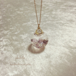 14kgf ガラスドームネックレス aurora