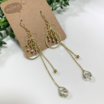 きらきら雫のロングピアス・イヤリング♡