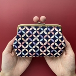 227.木玉親子がま口財布　七宝