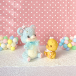 ⭐︎しずく様専用ページ⭐︎水玉のテディちゃんとヒヨコちゃん⭐︎レトロアニマル ⭐︎