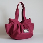 受注製作　Lサイズ  ボルドー色　無地生地　ころりんバッグ♪　Fm2 Lab.