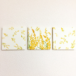 ファブリックパネル  ミモザの花畑①  3枚セット