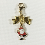 〈再販4〉🎄クリスマス🎁マスク・ファスナーチャーム　リボンサンタさん