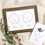baby hair art〈双子ちゃん 前髪ver.〉『ファーストカットの思い出に♡』