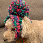 ☆新作☆スヌードにもなるペット用ニット帽　クリスマス