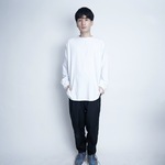 ﾓﾘﾉｶﾞｯｺｳ【メンズ】シンプルゆったりシルエットロングスリーブtシャツ【ホワイト】/10633923/
