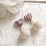 Heart and fur ball｡:°ஐ..♡*pink