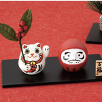 【縁起ものセット】毎年飾れる❁❀✿✾招き猫とだるまの万福set
