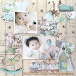 《完成品》smile〜スクラップブッキング12インチレイアウト