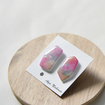 【在庫処分SALE】水彩画風アシンメトリーピアス