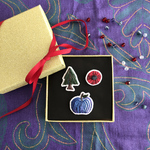 特集掲載✴︎【クリスマスコフレ】刺繍ブローチ3点セット