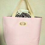 巾着付きトートバッグ