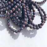 【1連25コセット】JIRI＊IVANA#czechbeads#チェコビーズround6㎜ luster grape⑤