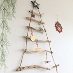 流木　ツリー　星タイプ　クリスマス　S字フック&オーナメントセット①