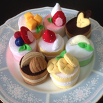 sugi3325様ご予約品！フェルト ままごと ★香★caféケーキ 丸ケーキ①