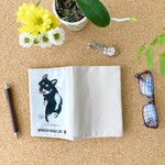黒柴「ブックカバー」品番：KMしば「あそぼ」文庫本カバー・A6ノート・手帳ケース🌟ラッピング対応🌟プレゼントにも♪